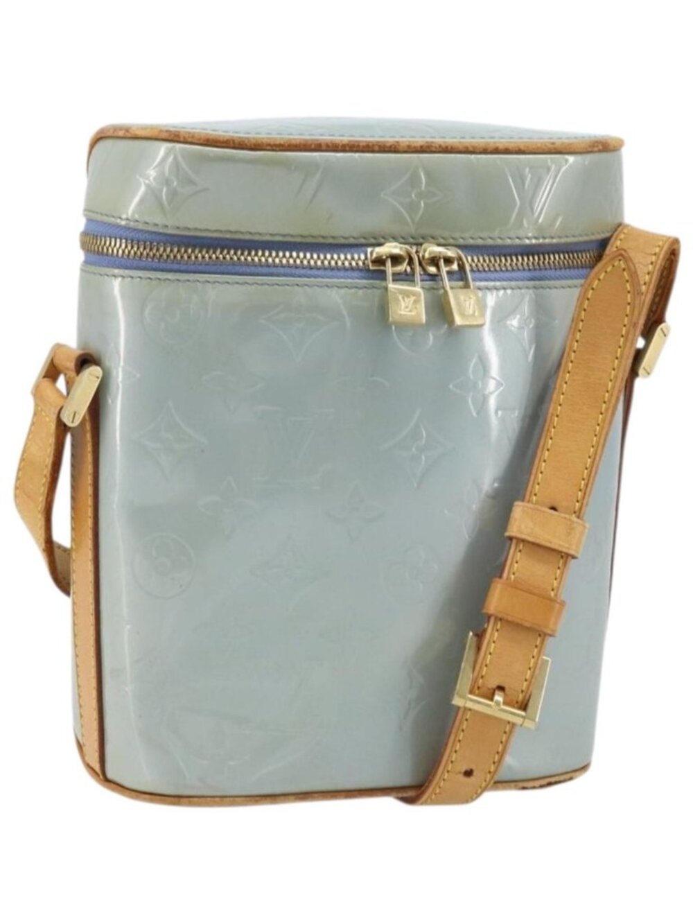 LOUIS VUITTON Monogram Vernis Sullivan Vertical Bag Lavande M91258